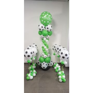 Ballonpilaar Communie voetbal - Happy Balloons Geleen