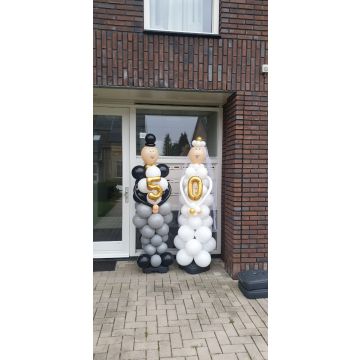 Bruidspaar jubileum ballonnen