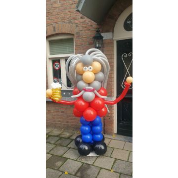 Abraham pop lang haar ballonnen - Happy Balloons Geleen