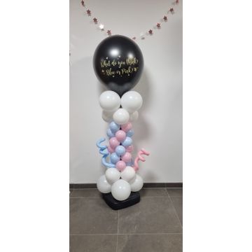 Ballonpilaar Gender Reveal - Happy Balloons Geleen