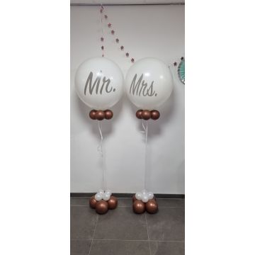 Mr Mrs ballon groot - Happy Balloons Geleen