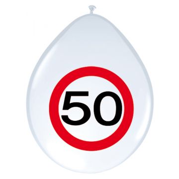 Ballon verkeersbord 50 jaar