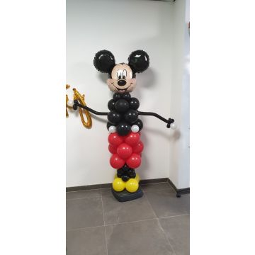 Ballonpilaar Mickey Mouse (klik op foto voor info)