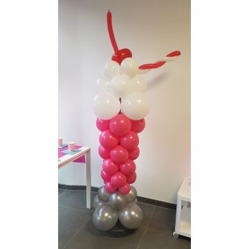 Ballon decoratie ijscoupe -Happy Balloons Geleen