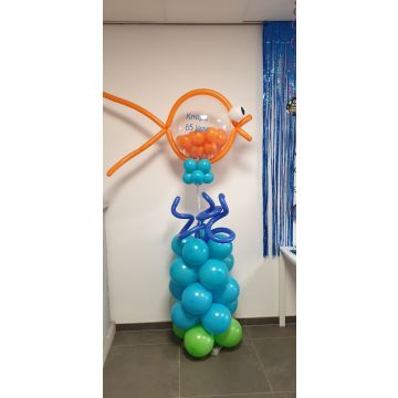 Ballonpilaar Vis - Happy Balloons Geleen