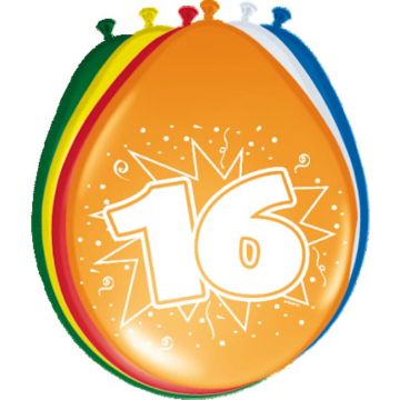 Ballon 16 verjaardag