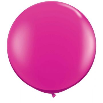 Reuze ballon 90 cm magenta roze