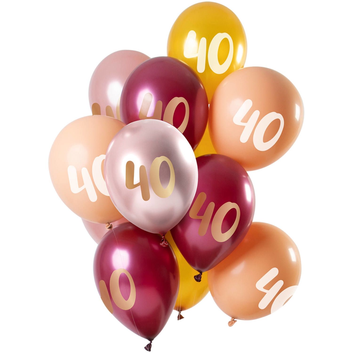 Berg als resultaat Kaarsen Ballonnen voor een 40ste verjaardag